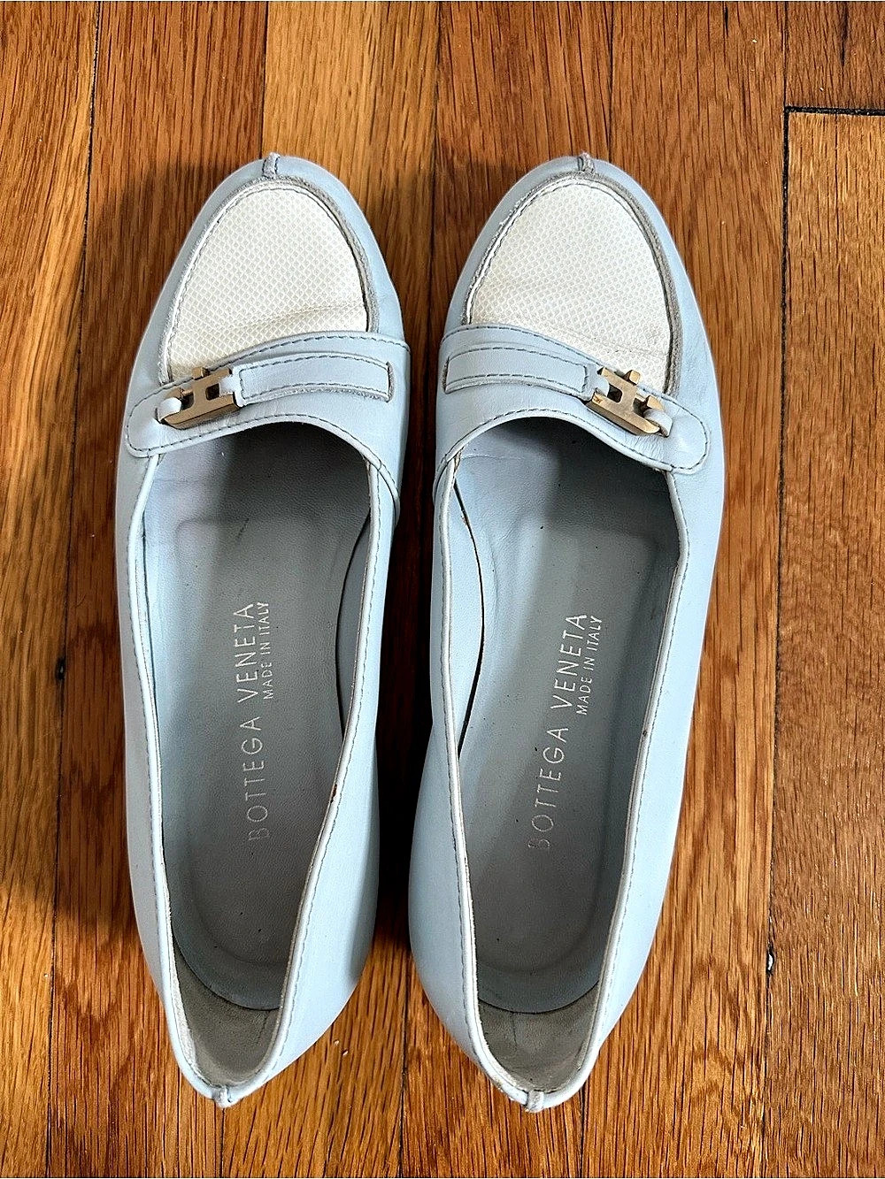 Bottega Veneta Women's Blue Loafers